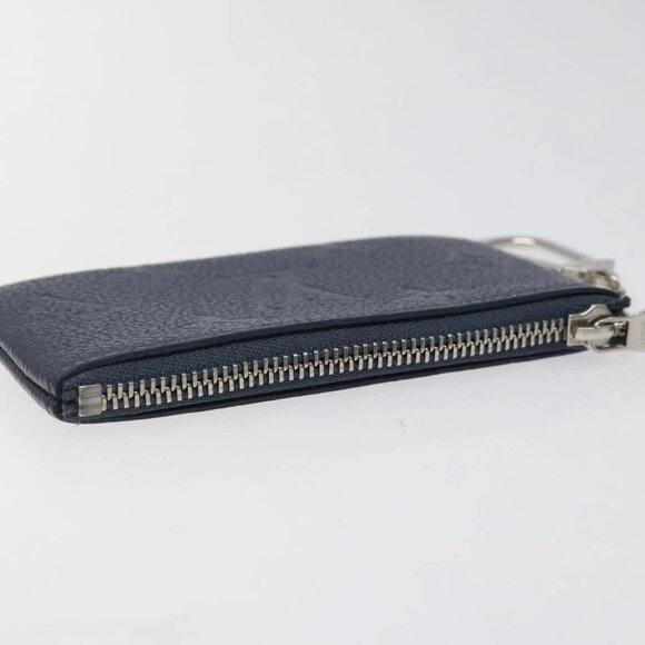 LOUIS VUITTON Monogram Empreinte Pochette Cles Celest M80900 LV Auth 118067 - Picture 5 of 13